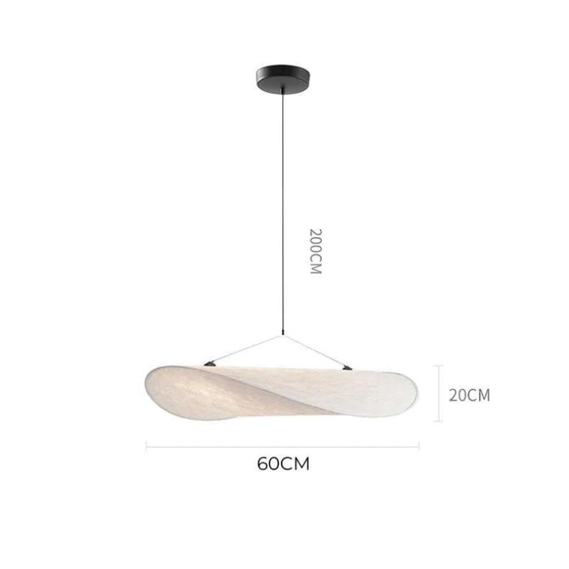 Lyra LED Chandelier With Layered Silk-Leaf Shade, Nordic-Style Design