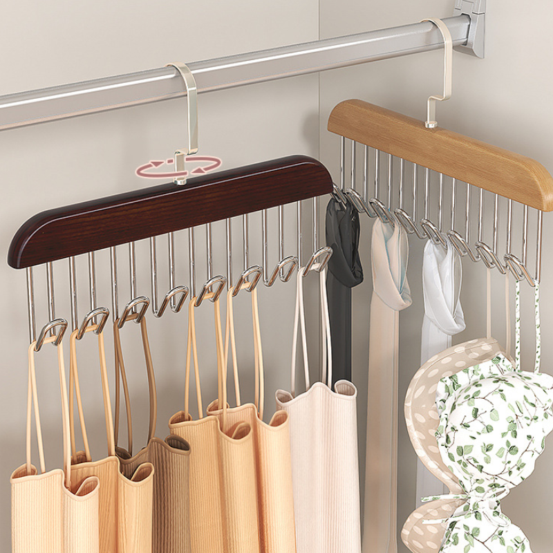 Under-Hanger Multi-Hook Closet Rack For Extra Layered Storage