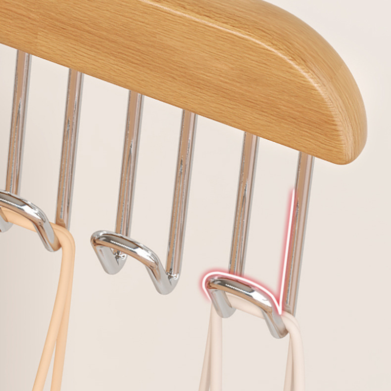Under-Hanger Multi-Hook Closet Rack For Extra Layered Storage