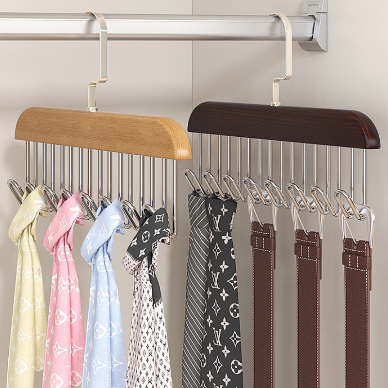 Under-Hanger Multi-Hook Closet Rack For Extra Layered Storage