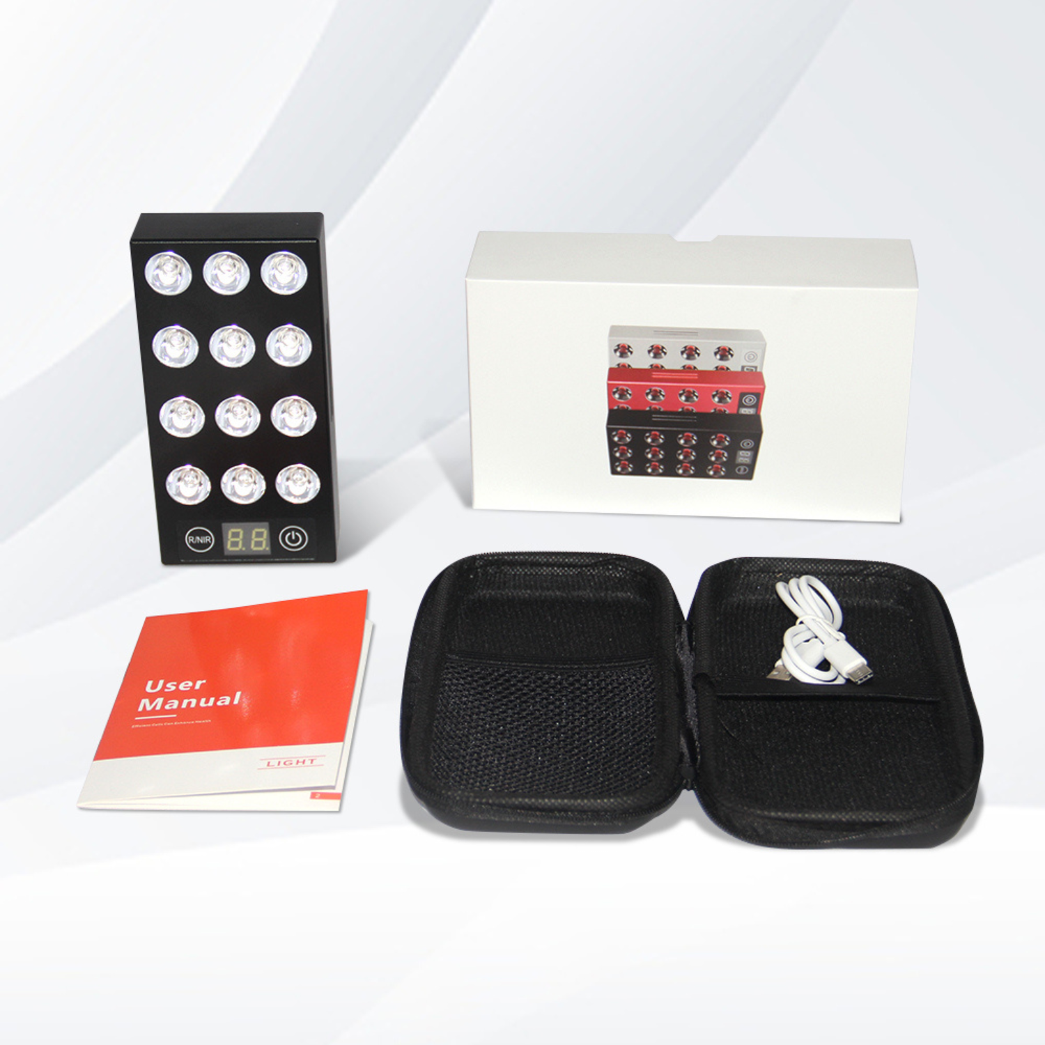 Handheld-Gerät mit rotem und infrarotem Licht, NovaRay Mini, wiederaufladbar