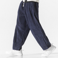 Wide-Leg Corduroy Joggers, Marlow, Ribbed Texture for Everyday Comfort