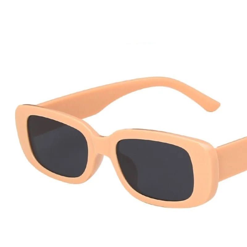 Retro-stijl rechthoekige zonnebril met UV400-bescherming voor dames - Fioriscas