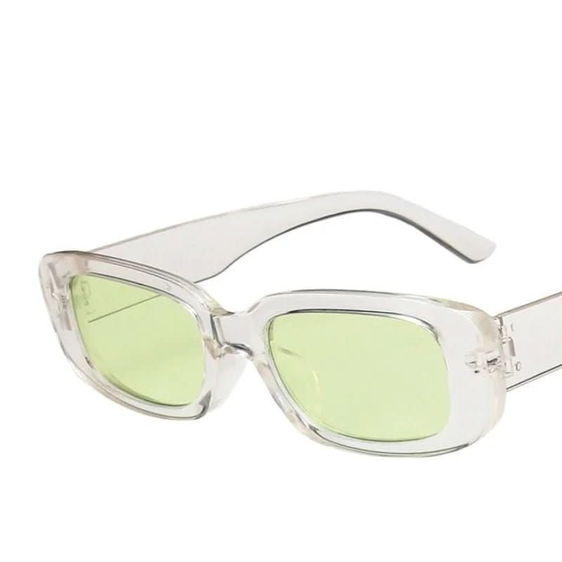 Retro-stijl rechthoekige zonnebril met UV400-bescherming voor dames - Fioriscas