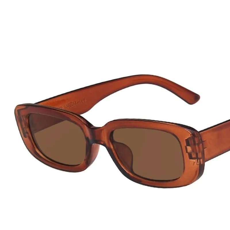 Retro-stijl rechthoekige zonnebril met UV400-bescherming voor dames - Fioriscas