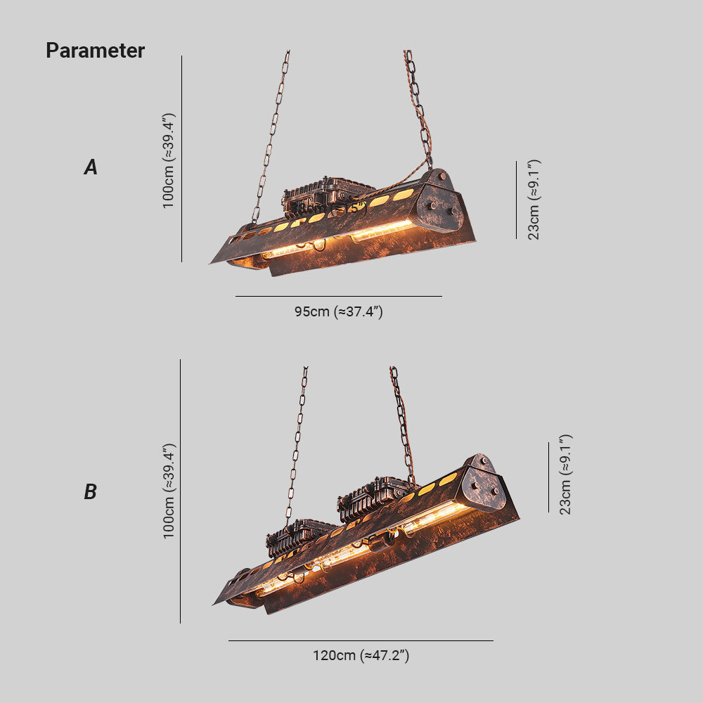Noah Chandelier Industrial Steampunk | Fioriscas