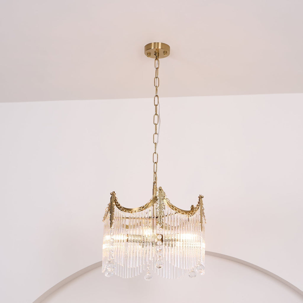 Elias Chandeliers Luxurious Glass Farmhouse | Fioriscas