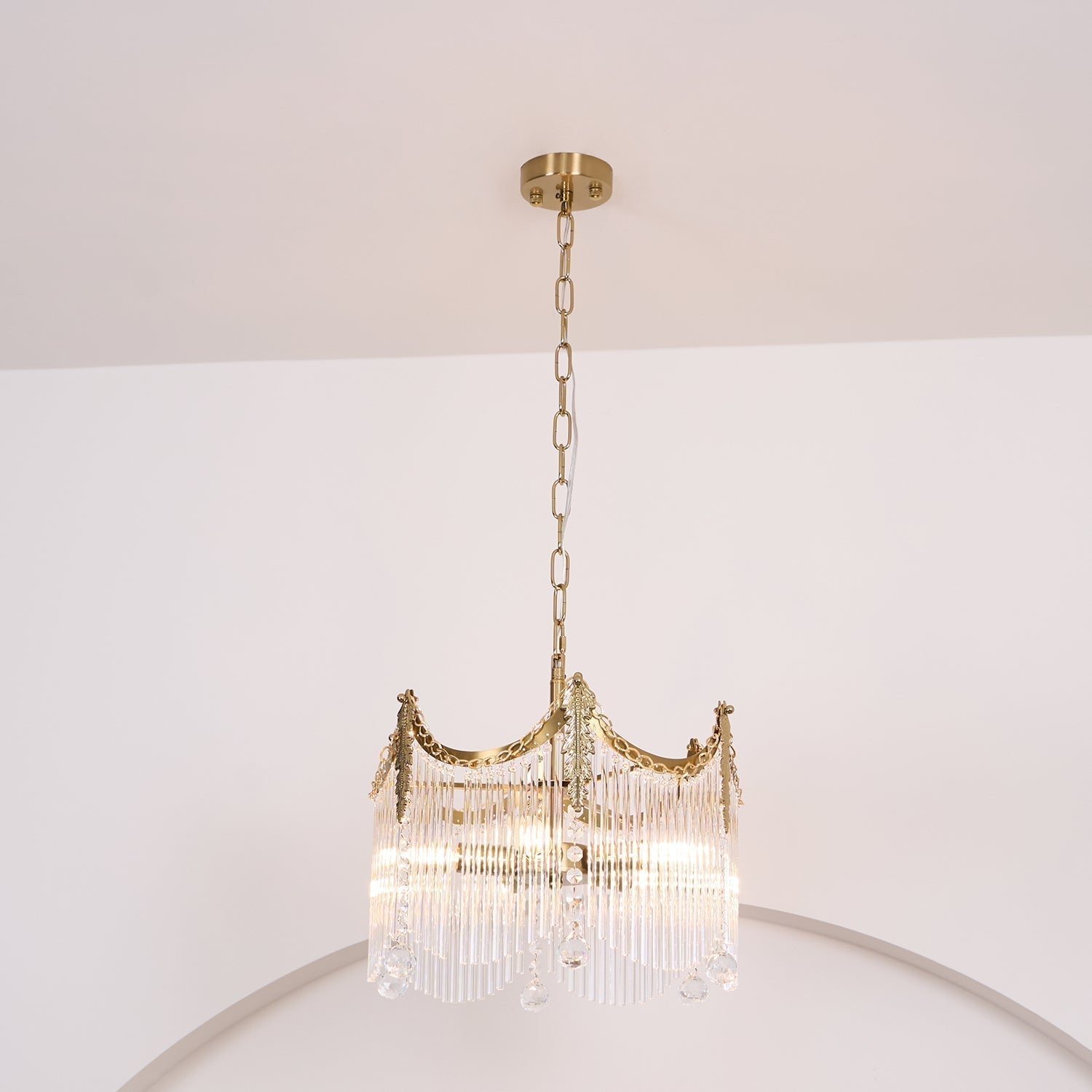 Elias Chandeliers Luxurious Glass Farmhouse | Fioriscas
