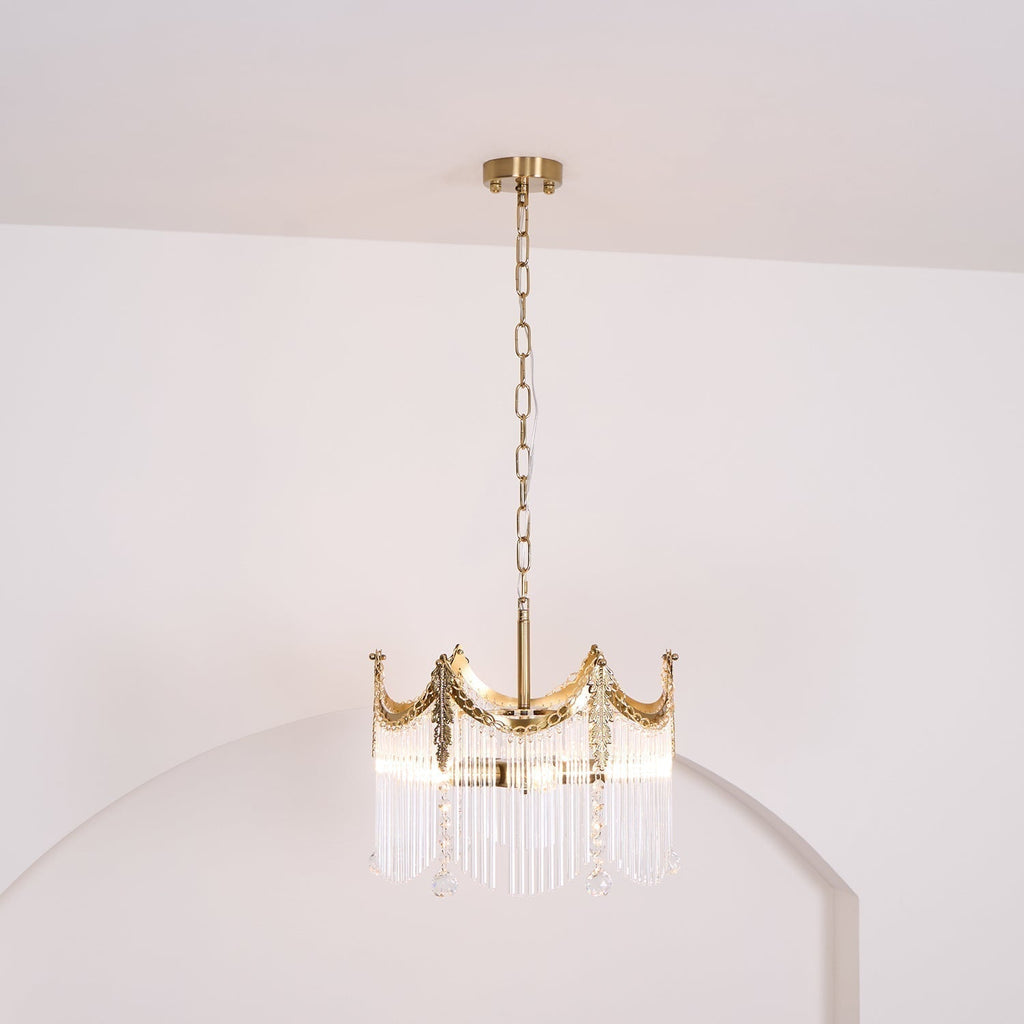 Elias Chandeliers Luxurious Glass Farmhouse | Fioriscas