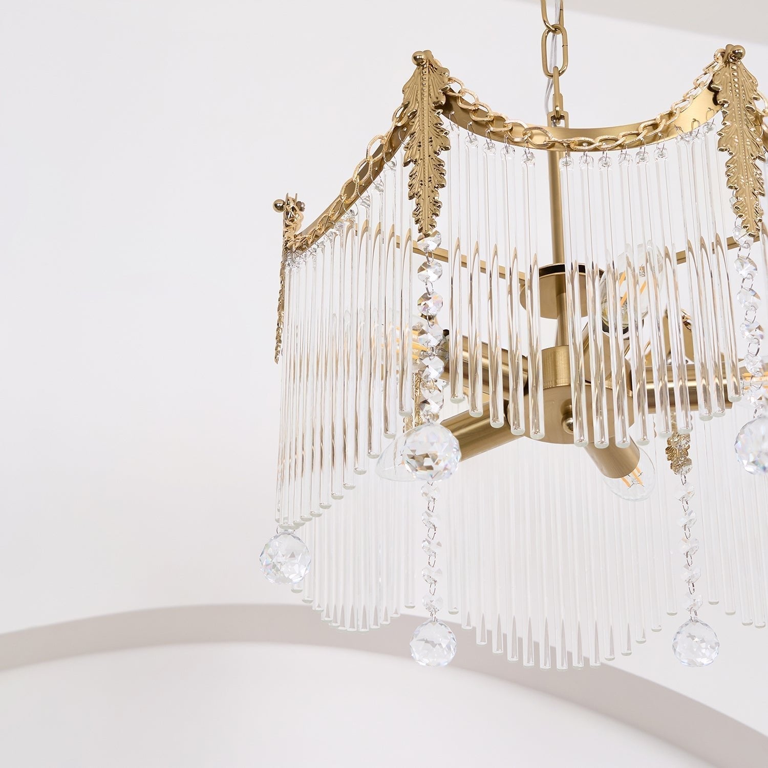 Elias Chandeliers Luxurious Glass Farmhouse | Fioriscas
