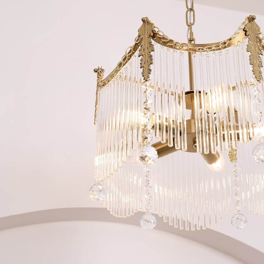 Elias Chandeliers Luxurious Glass Farmhouse | Fioriscas