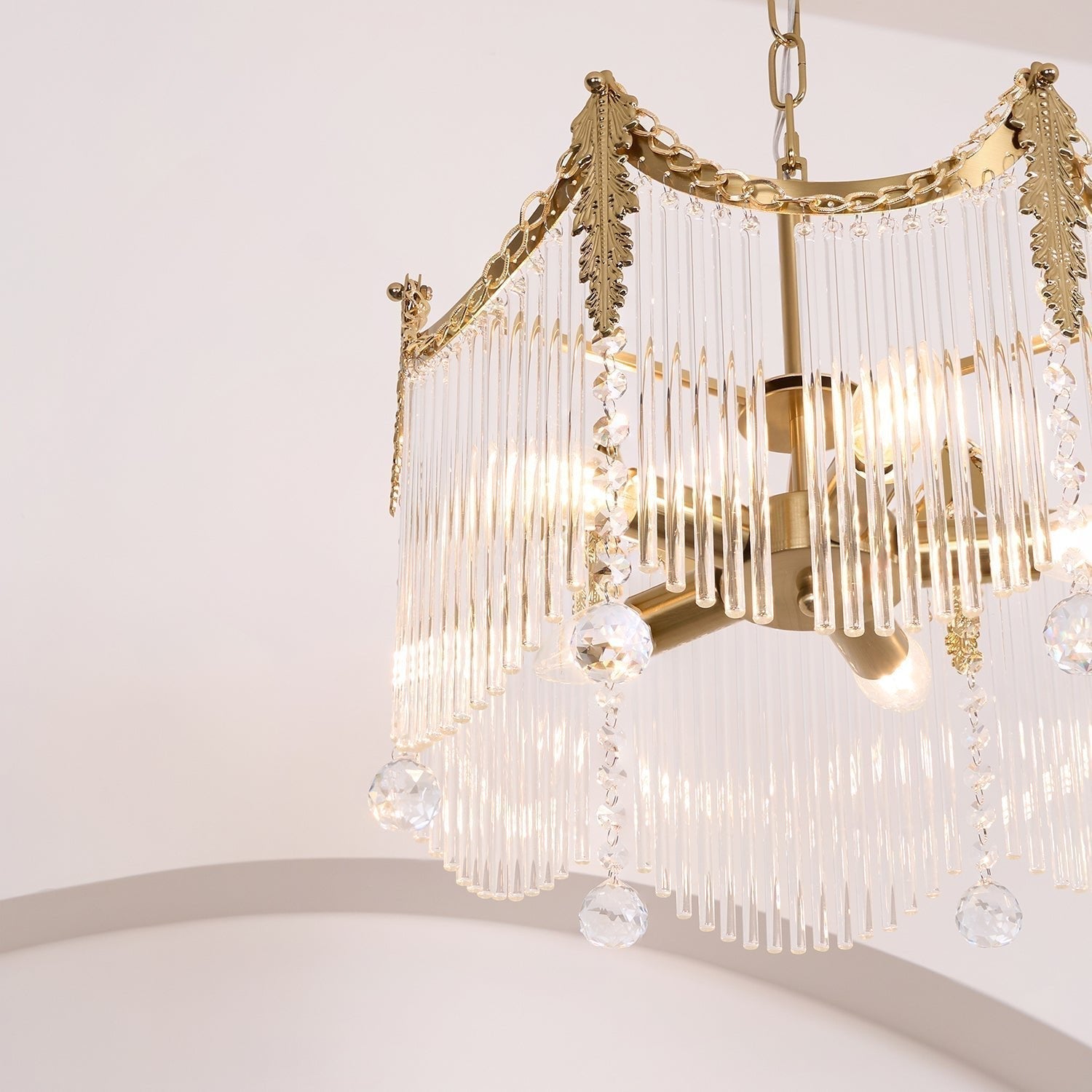 Elias Chandeliers Luxurious Glass Farmhouse | Fioriscas