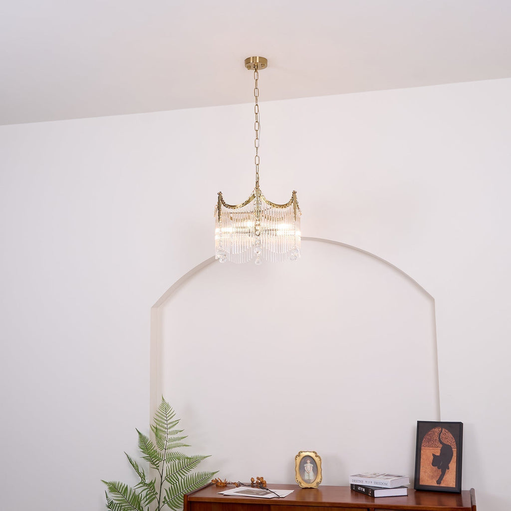 Elias Chandeliers Luxurious Glass Farmhouse | Fioriscas