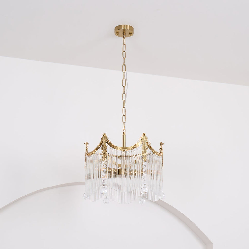 Elias Chandeliers Luxurious Glass Farmhouse | Fioriscas