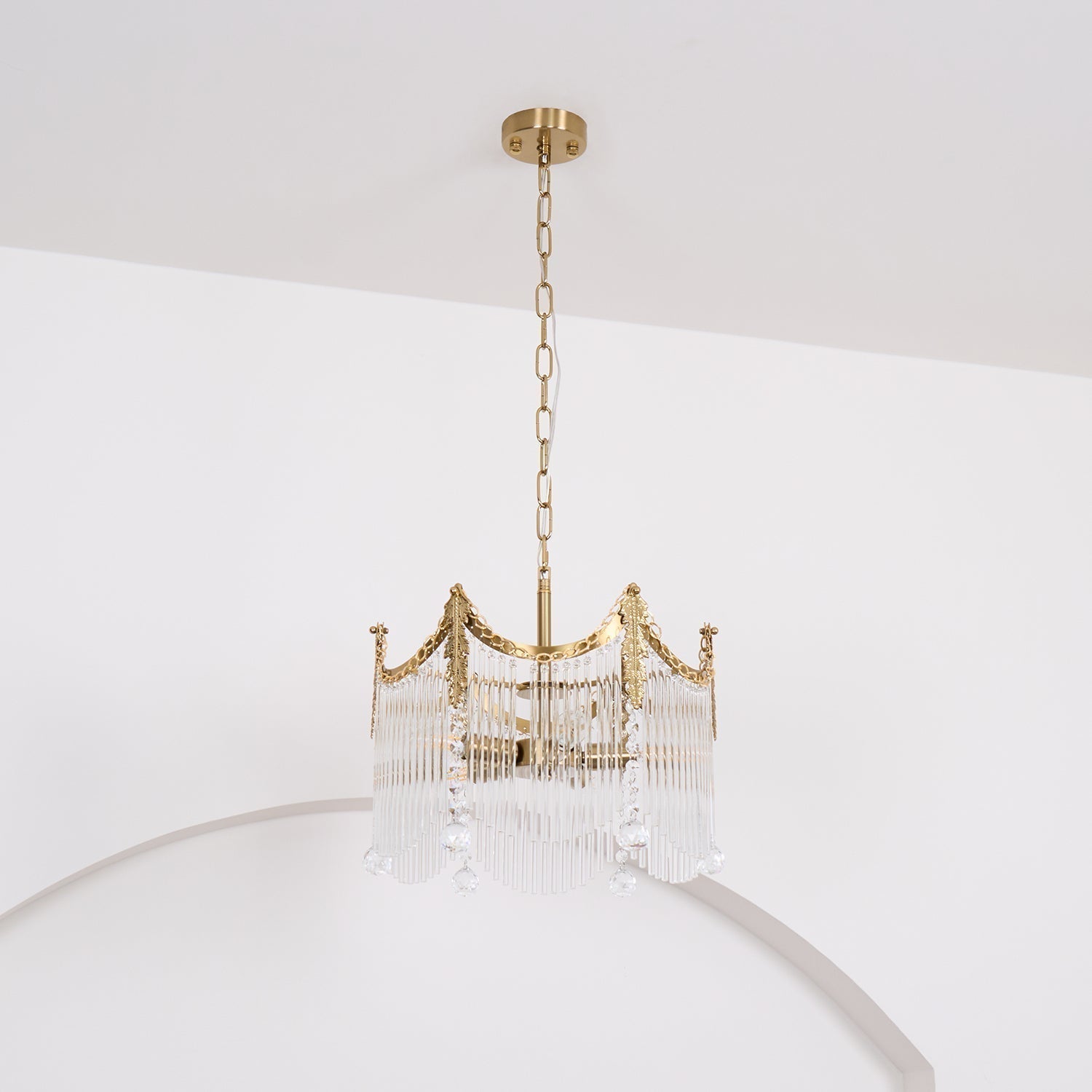 Elias Chandeliers Luxurious Glass Farmhouse | Fioriscas