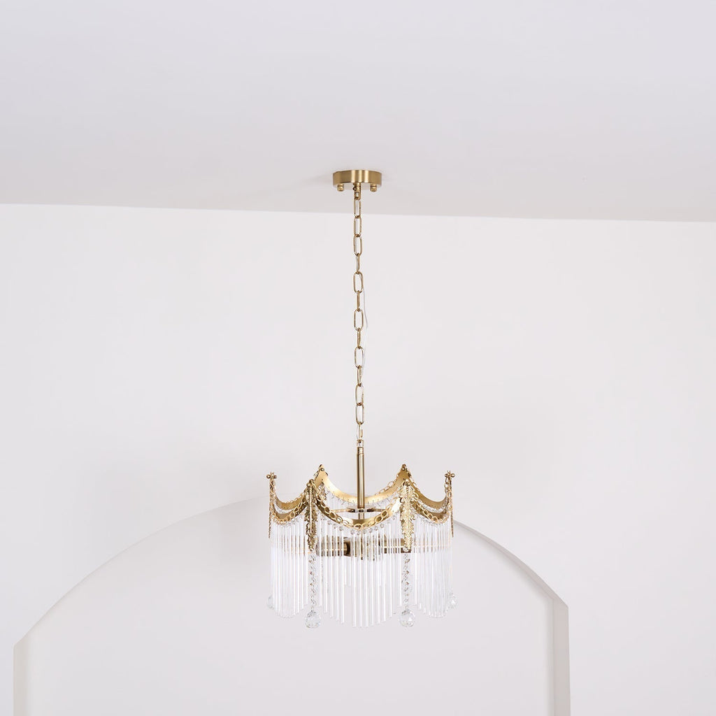 Elias Chandeliers Luxurious Glass Farmhouse | Fioriscas