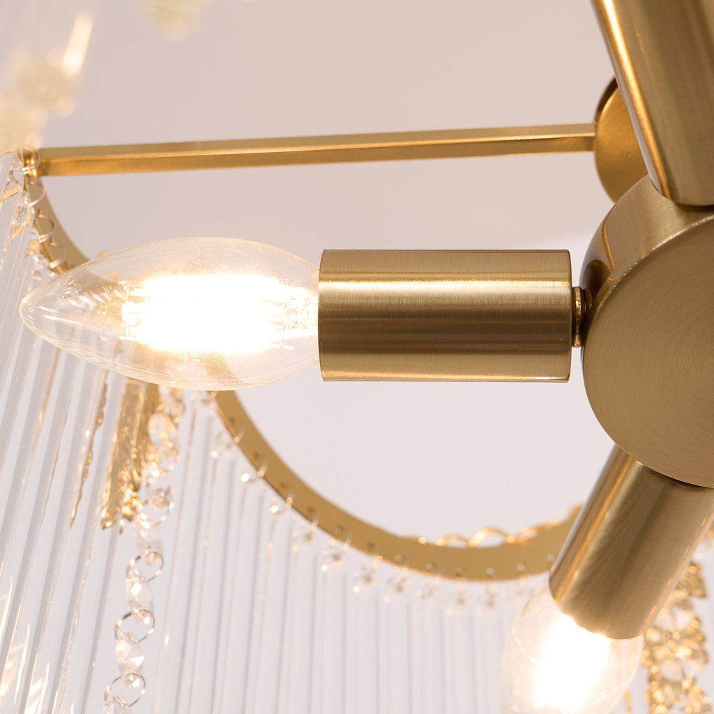 Elias Chandeliers Luxurious Glass Farmhouse | Fioriscas