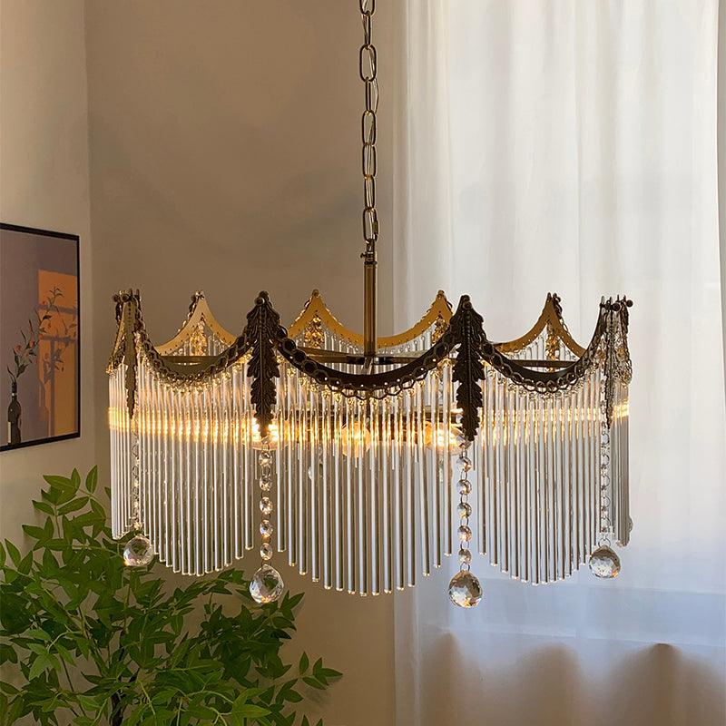 Elias Chandeliers Luxurious Glass Farmhouse | Fioriscas