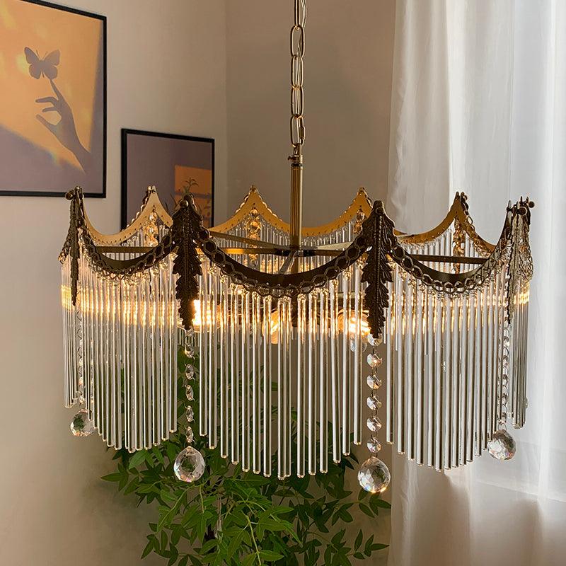 Elias Chandeliers Luxurious Glass Farmhouse | Fioriscas