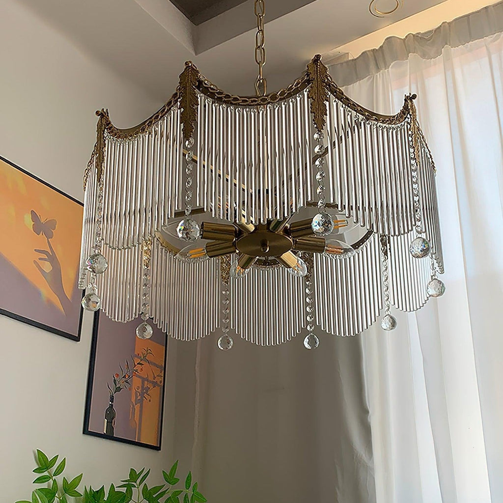 Elias Chandeliers Luxurious Glass Farmhouse | Fioriscas