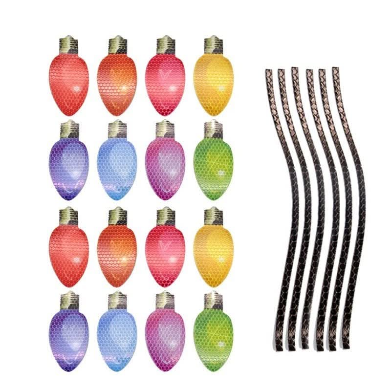 Luces navideñas magnéticas resistentes al clima con brillo espejo - Fioriscas