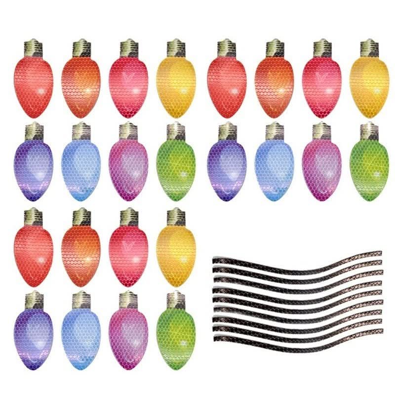 Luces navideñas magnéticas resistentes al clima con brillo espejo - Fioriscas