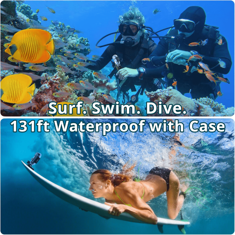 4K Waterproof Action Camera Bundle for Extreme Sports - Fioriscas