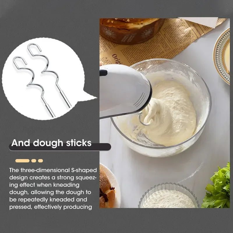 Electric Hand Mixer with 7 Speed Settings - Fioriscas