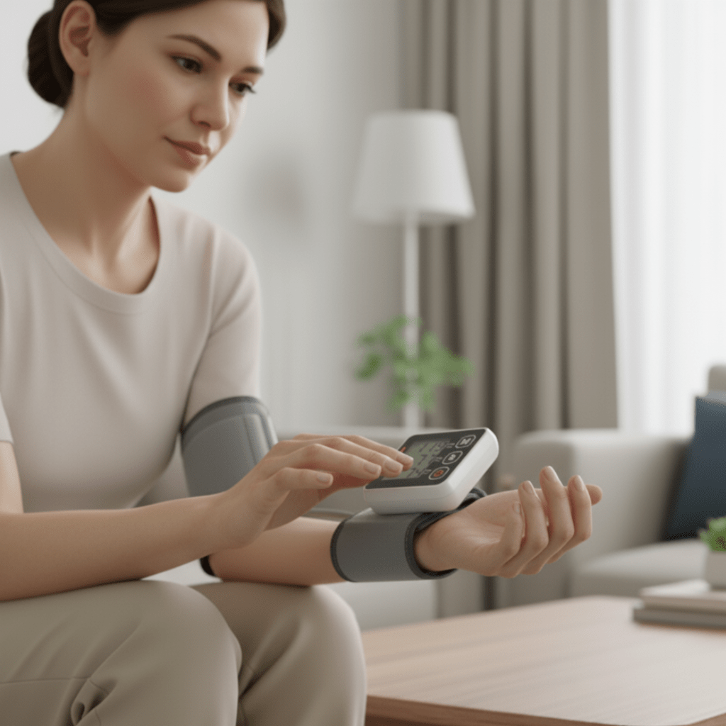 Brazalete digital para presión arterial y ritmo cardíaco - Fioriscas