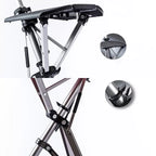 Foldable Walking Cane With Fold-Down Seat For Travel Or Standing Breaks