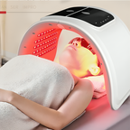Appareil de luminothérapie faciale à LED multicolore LumiDerm, lumière rouge