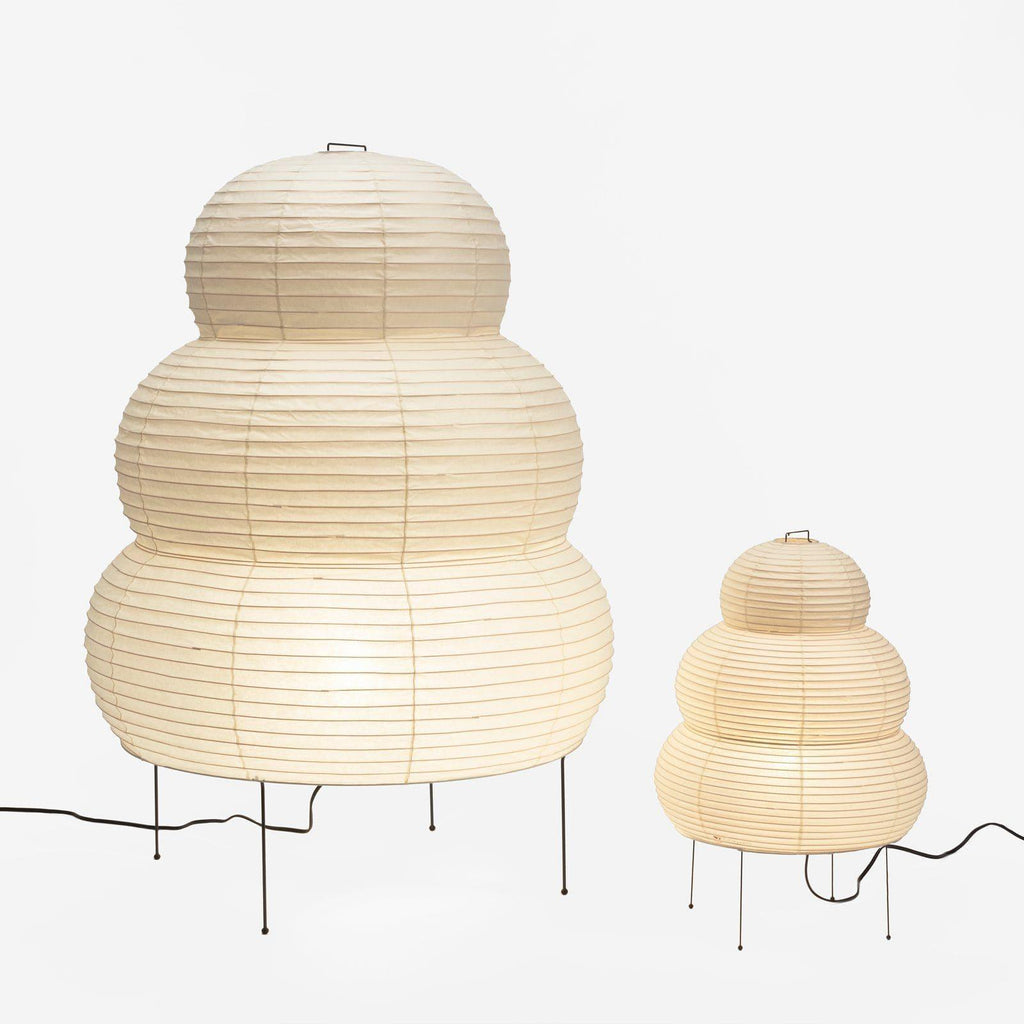 LumiWashi Aura 25N Floor Lamp Handmade Round Washi Paper Lantern Glow
