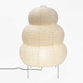 LumiWashi Aura 25N Floor Lamp Handmade Round Washi Paper Lantern Glow