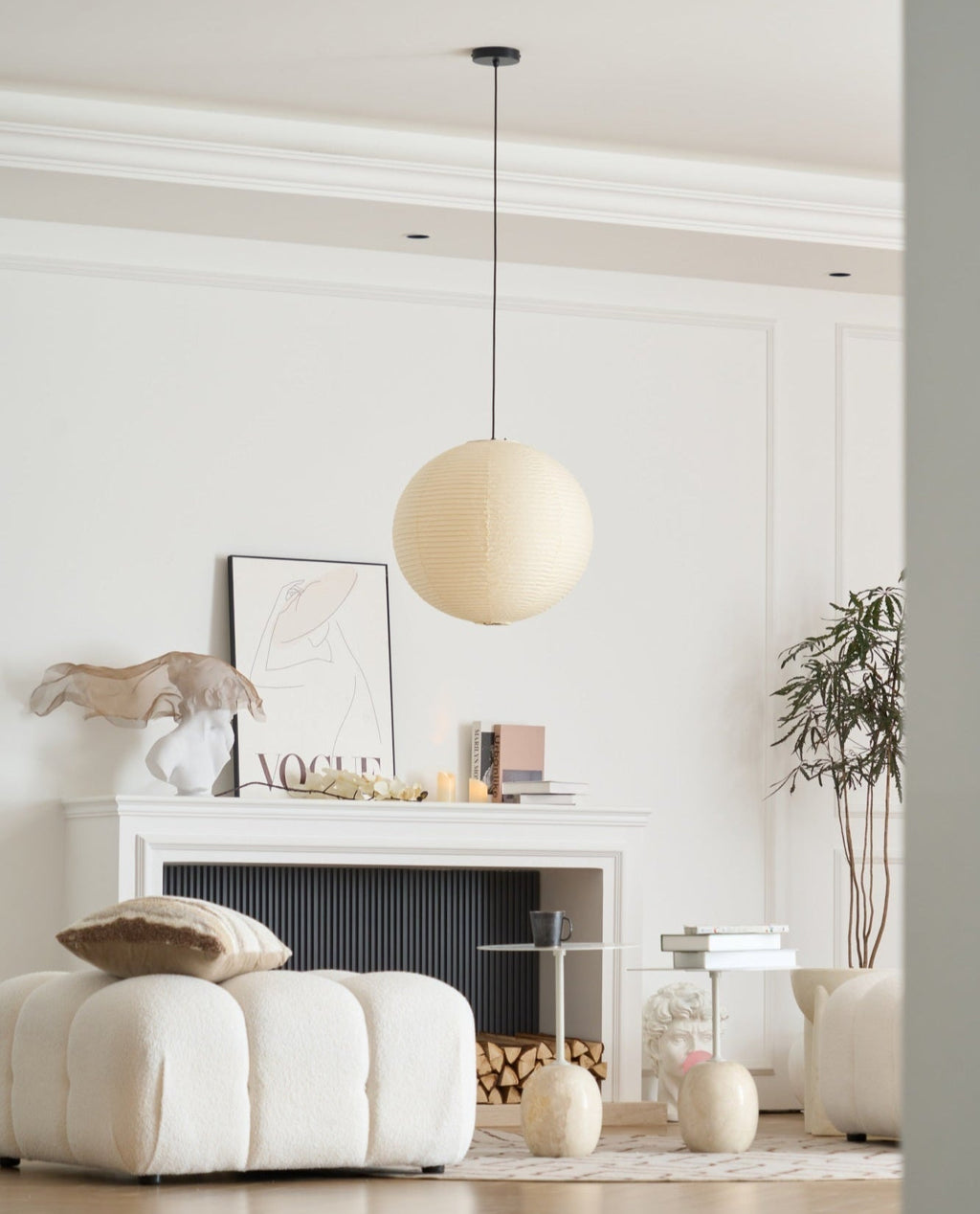 Lustra Pendant Lamp Paper for Living Room | Fioriscas