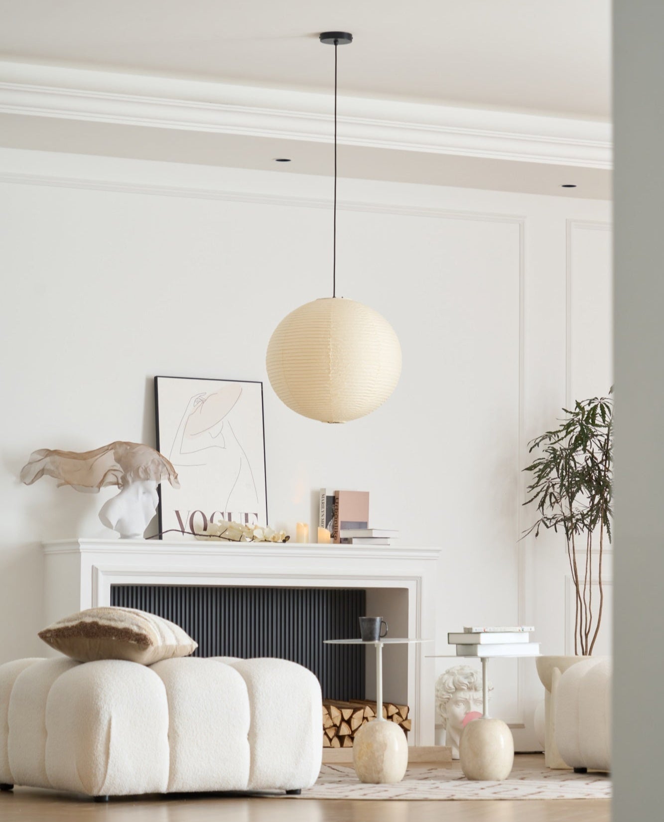 Lustra Pendant Lamp Paper for Living Room | Fioriscas
