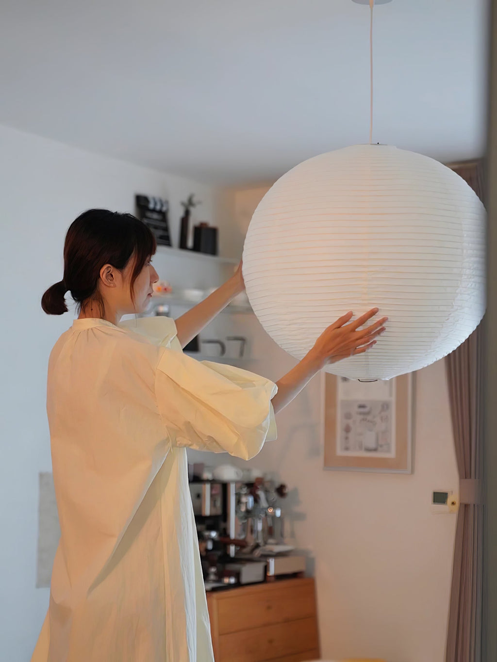 Lustra Pendant Lamp Paper for Living Room | Fioriscas