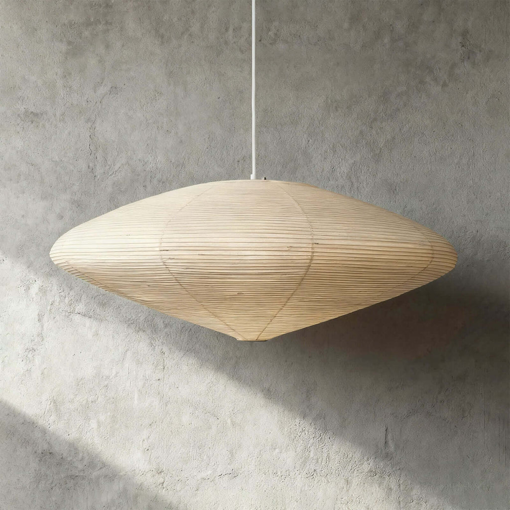Aurora Washi Paper Pendant Light A Series Handcrafted Mulberry Glow