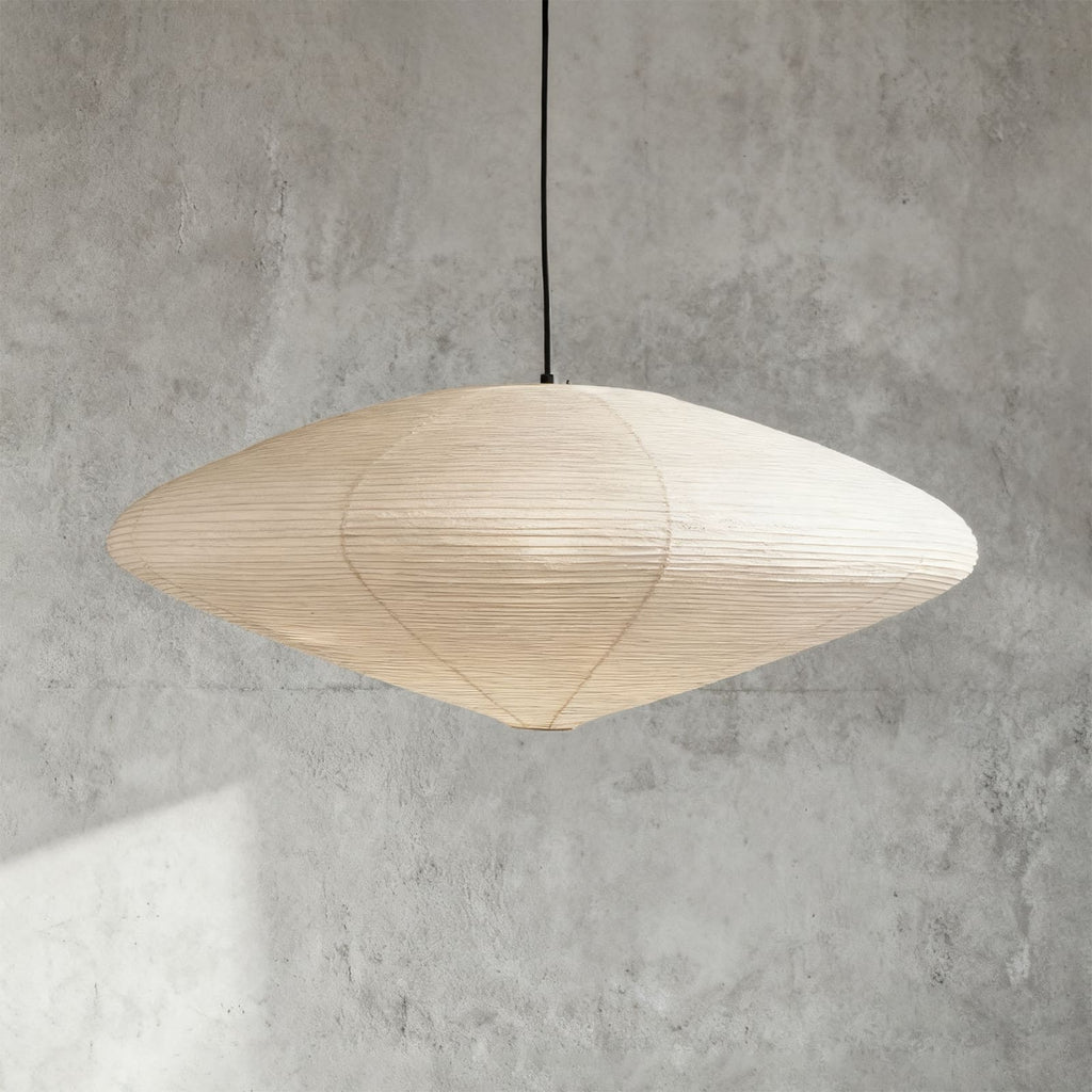 Aurora Washi Paper Pendant Light A Series Handcrafted Mulberry Glow