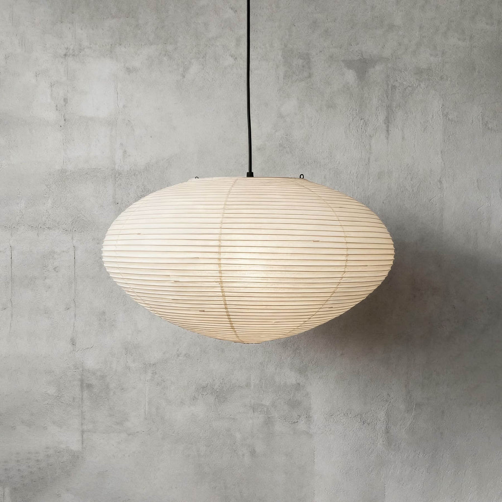 Aurora Washi Paper Pendant Light A Series Handcrafted Mulberry Glow