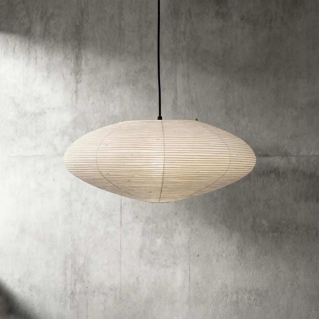 Aurora Washi Paper Pendant Light A Series Handcrafted Mulberry Glow