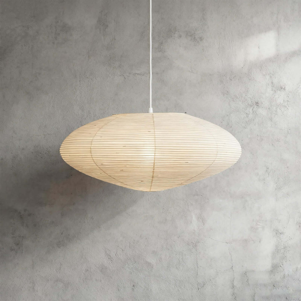 Aurora Washi Paper Pendant Light A Series Handcrafted Mulberry Glow