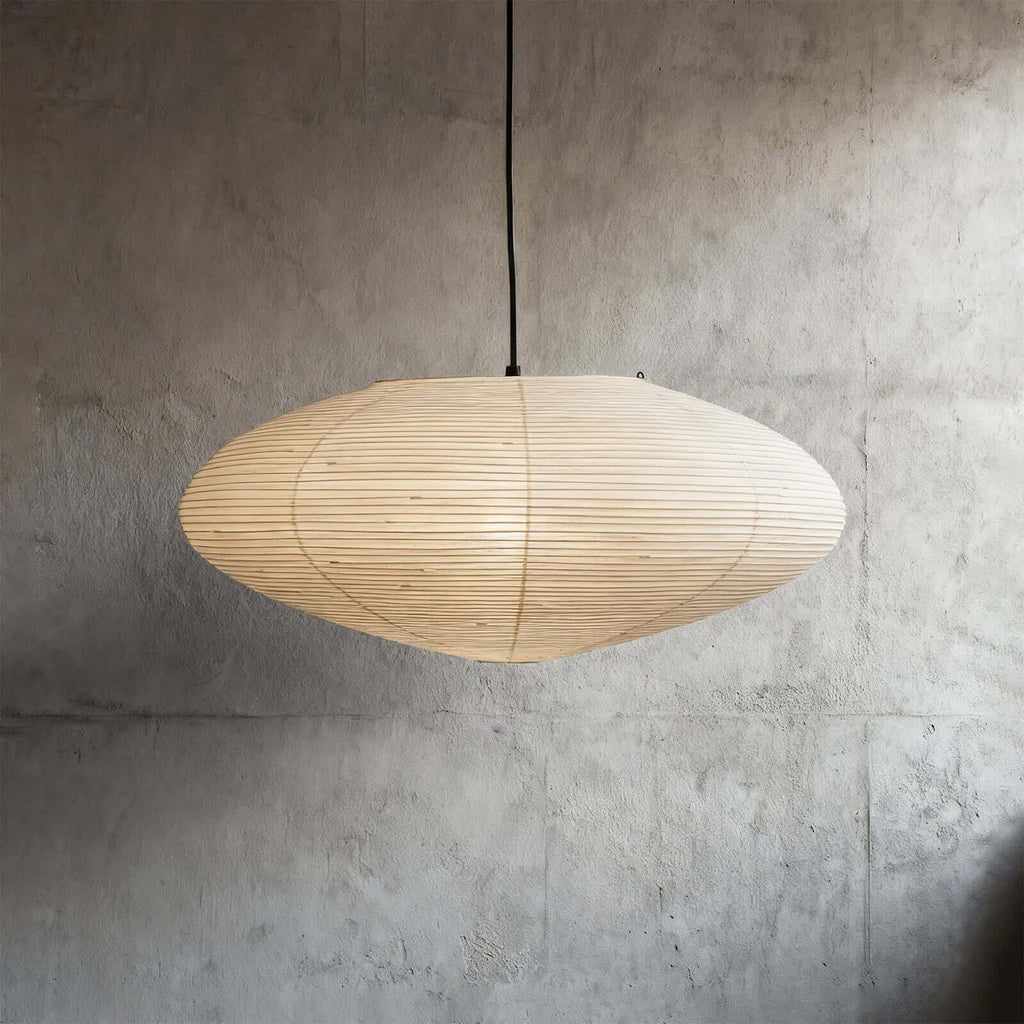 Aurora Washi Paper Pendant Light A Series Handcrafted Mulberry Glow