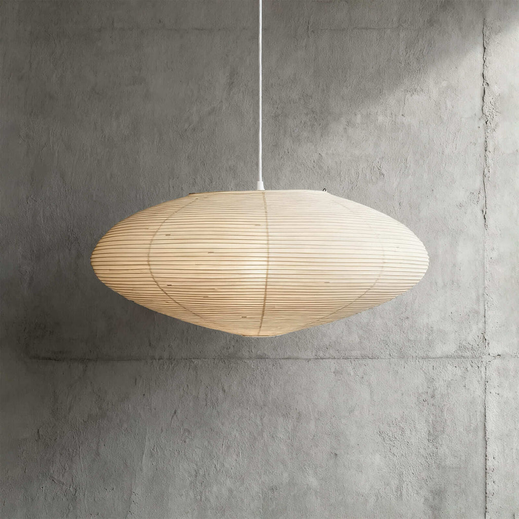 Aurora Washi Paper Pendant Light A Series Handcrafted Mulberry Glow