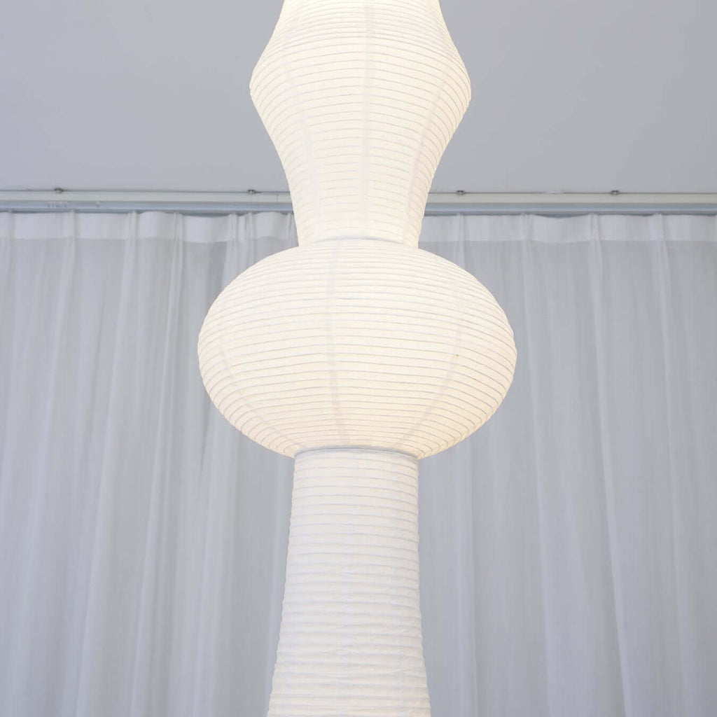 Aurora Washi Corner Pendant Light for Soft Warm Ambience