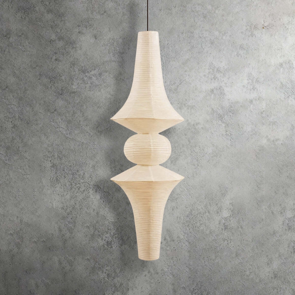 Aurora Washi Corner Pendant Light for Soft Warm Ambience