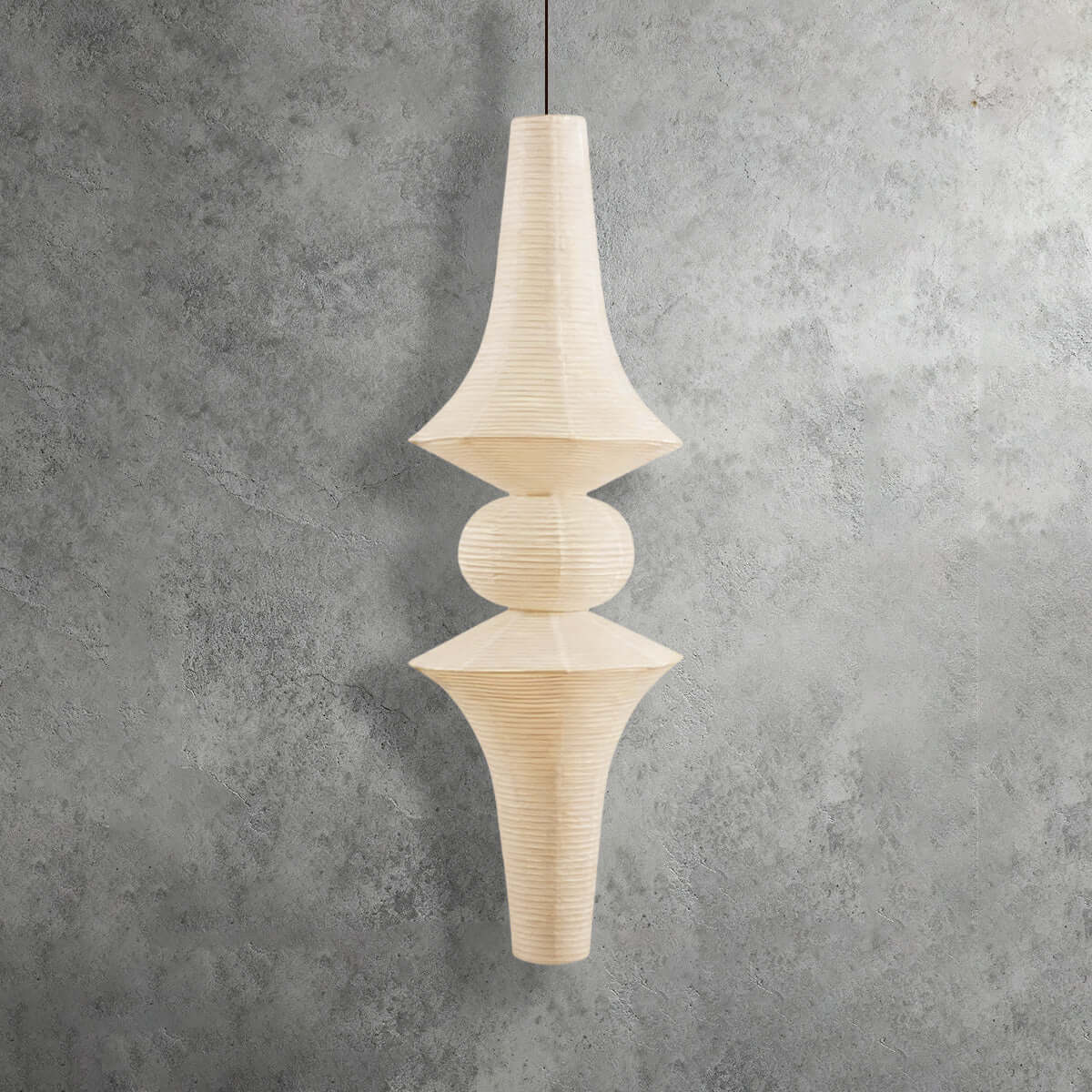 Aurora Washi Corner Pendant Light for Soft Warm Ambience
