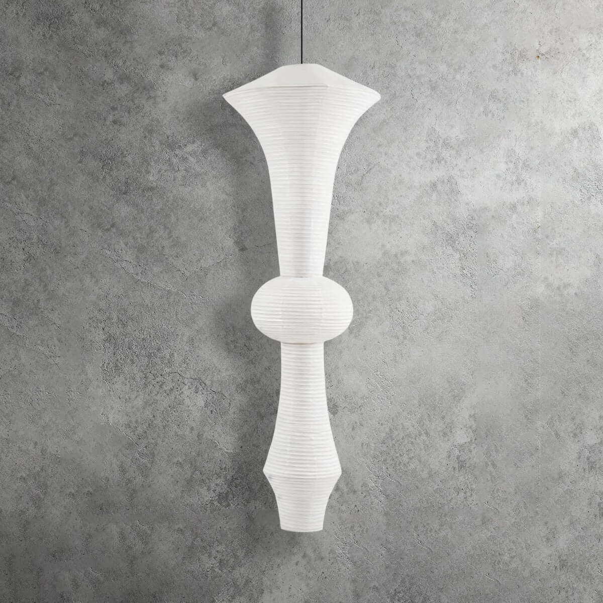 Aurora Washi Corner Pendant Light for Soft Warm Ambience