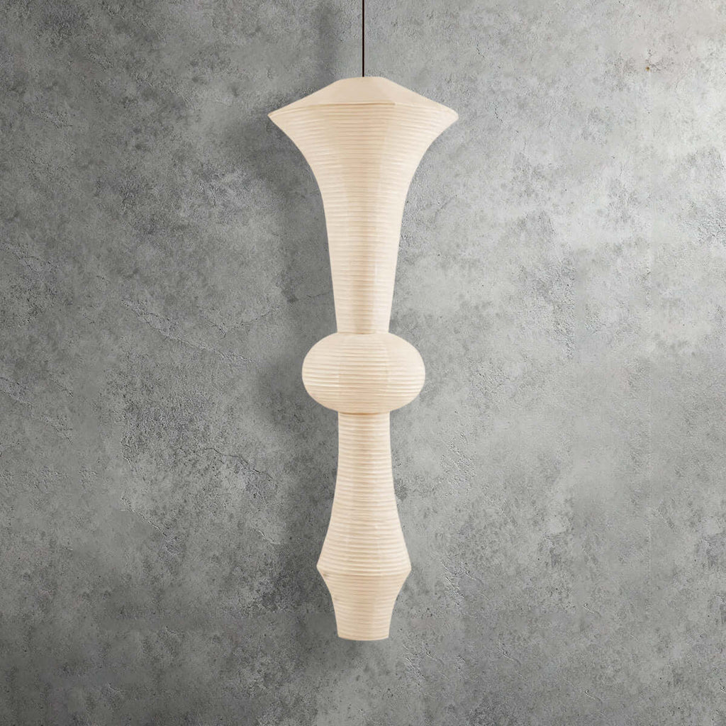 Aurora Washi Corner Pendant Light for Soft Warm Ambience