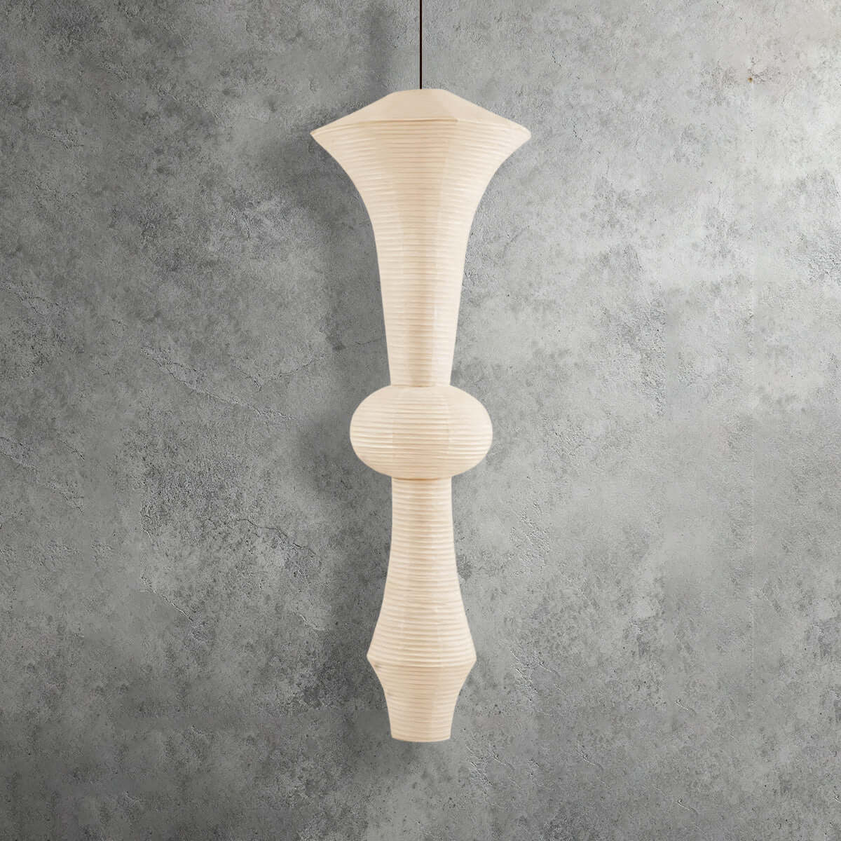 Aurora Washi Corner Pendant Light for Soft Warm Ambience