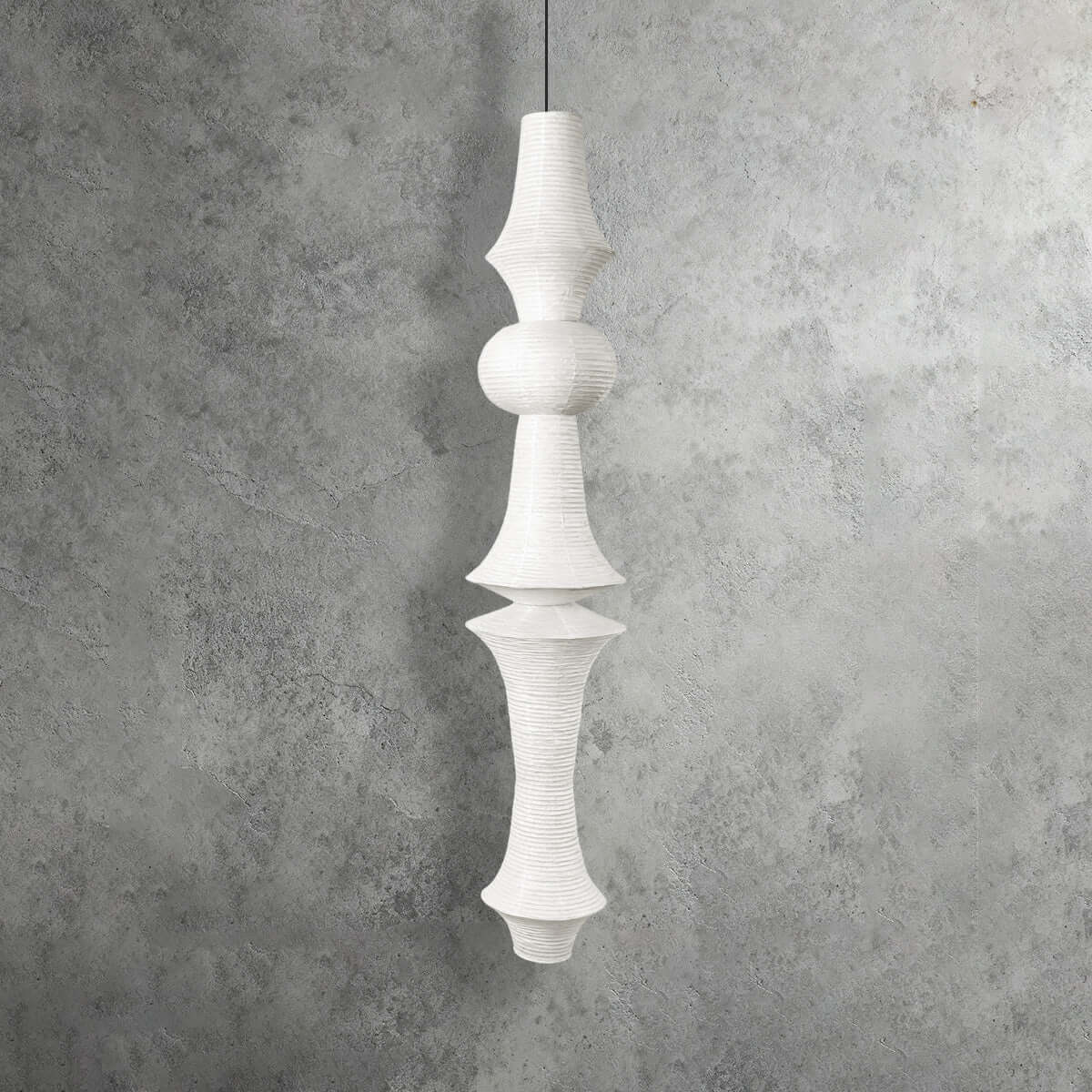 Aurora Washi Corner Pendant Light for Soft Warm Ambience